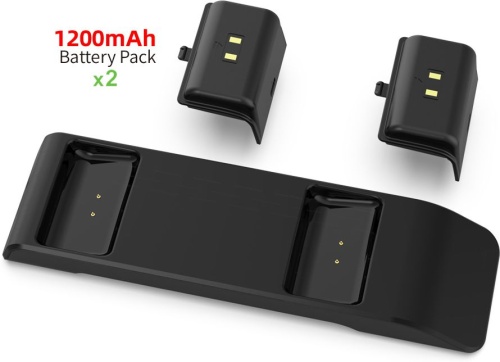 Зарядная станция DOBE для 2-х контроллеров Xbox Series S/X 2 аккумулятора с индикаторами TYX-0606