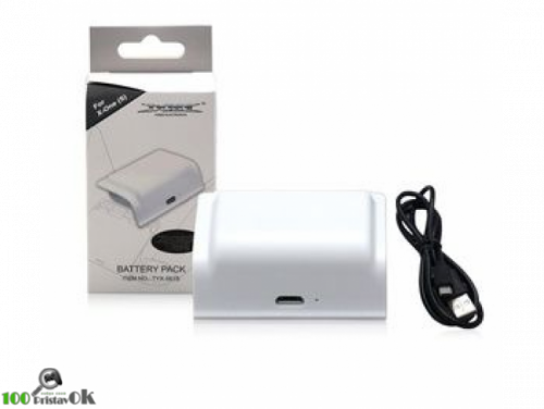 Зарядный набор DOBE 2 в 1 для геймпада XBOX Аккумулятор 400 mAh + кабель (Белый)(TYX-561S)[XBOX ONE]