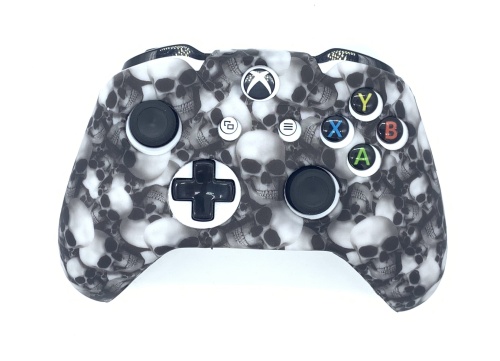 Чехол защитный Xbox One Silicone Case for Controller Черепа Grey [АКСЕССУАРЫ]